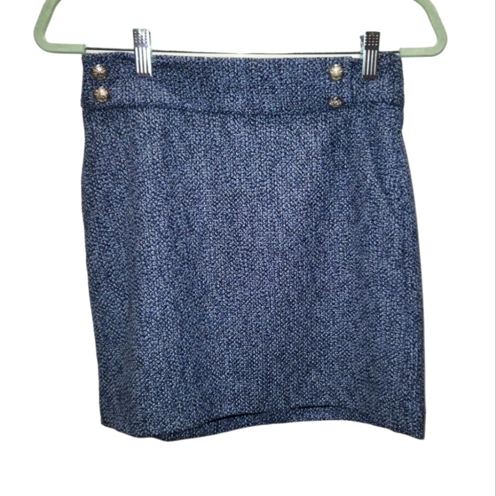 Veronica Beard Navy Blue Arezzo Mini Skirt 4